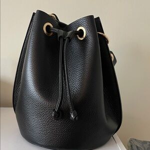 Womens black leather purse